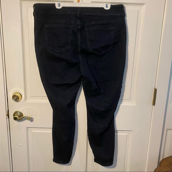 TORRID Jeans Womens Size 22 Super Stretch Jeggings 22R Black High Waisted Mom - Picture 3 of 5